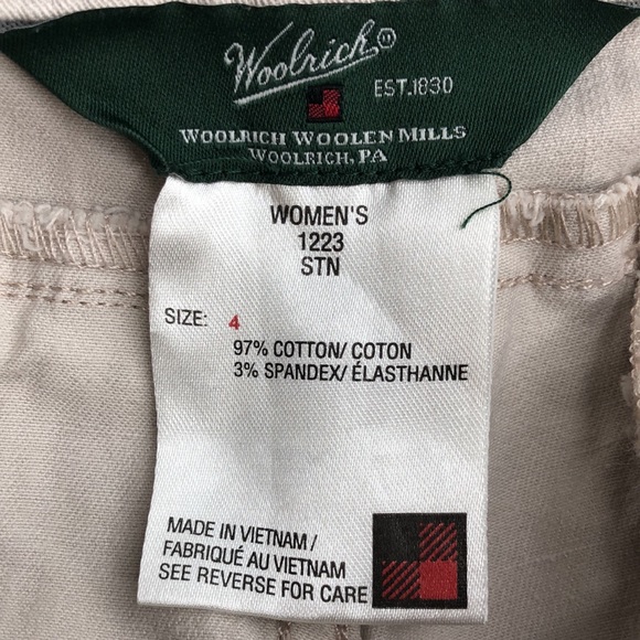 Woolrich Sz 4 Women’s Tan Cropped Pant - Picture 5 of 6